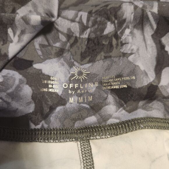 Offline by Aerie Goals Hi Rise 7/8 Leggings Floral Print Women's Size Medium - Picture 3 of 3